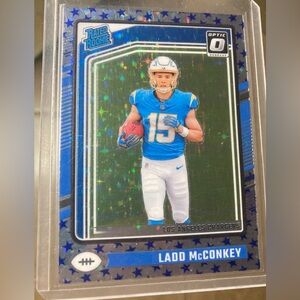 2024 Panini Donruss Optic - Rookie Ladd McConkey #266 Blue Stars Color Match